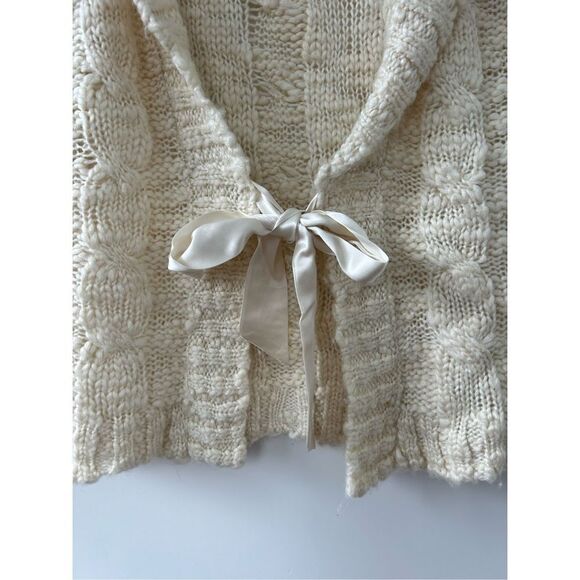 INC International Concepts Wool Blend Cardigan Womens Cream Size Medium - Picture 4 of 5